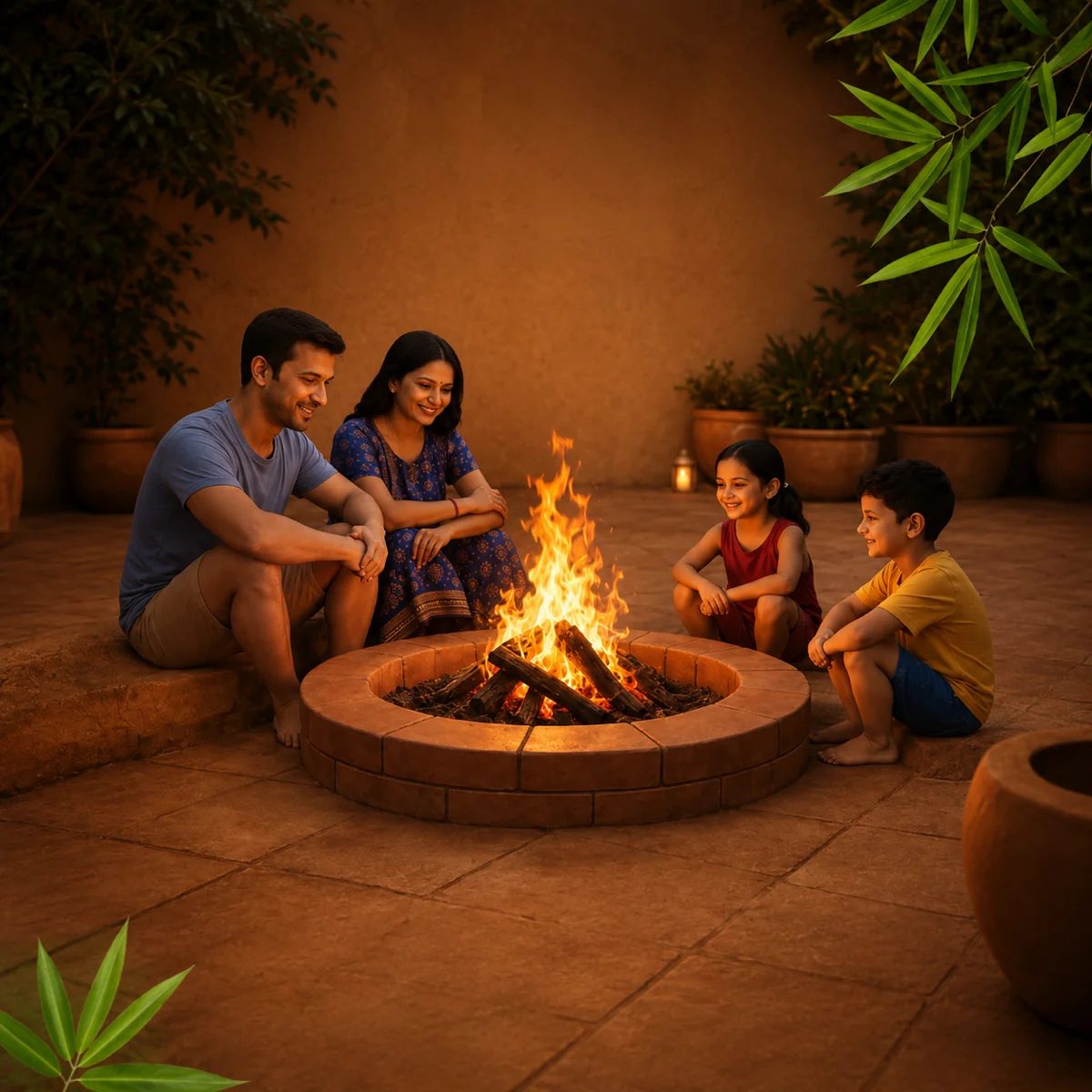 Madilu — the campsite bonfire
